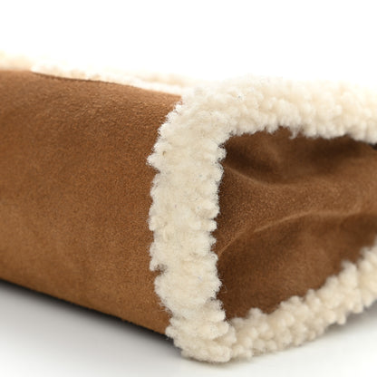 Telfar X UGG Suede Shearling Small Shopping Bag Chestnut 11 of 11