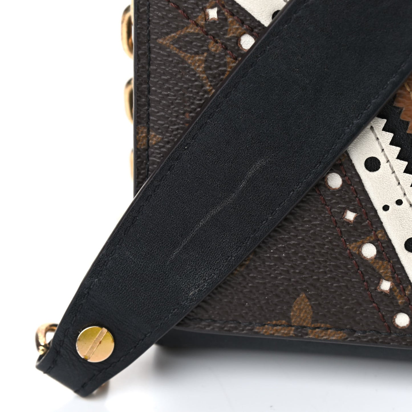 Veau Satin Monogram Twist Chain Wallet