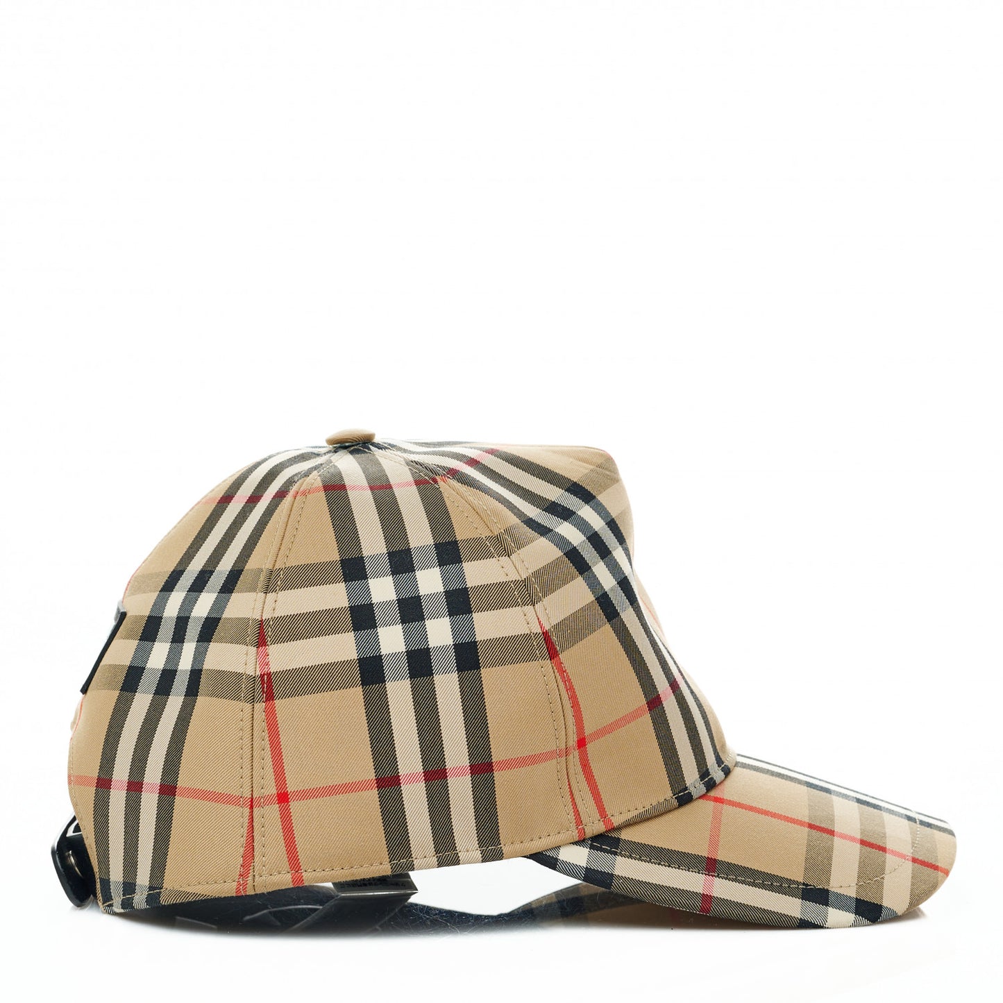Technical Cotton Giant Check Baseball Cap L