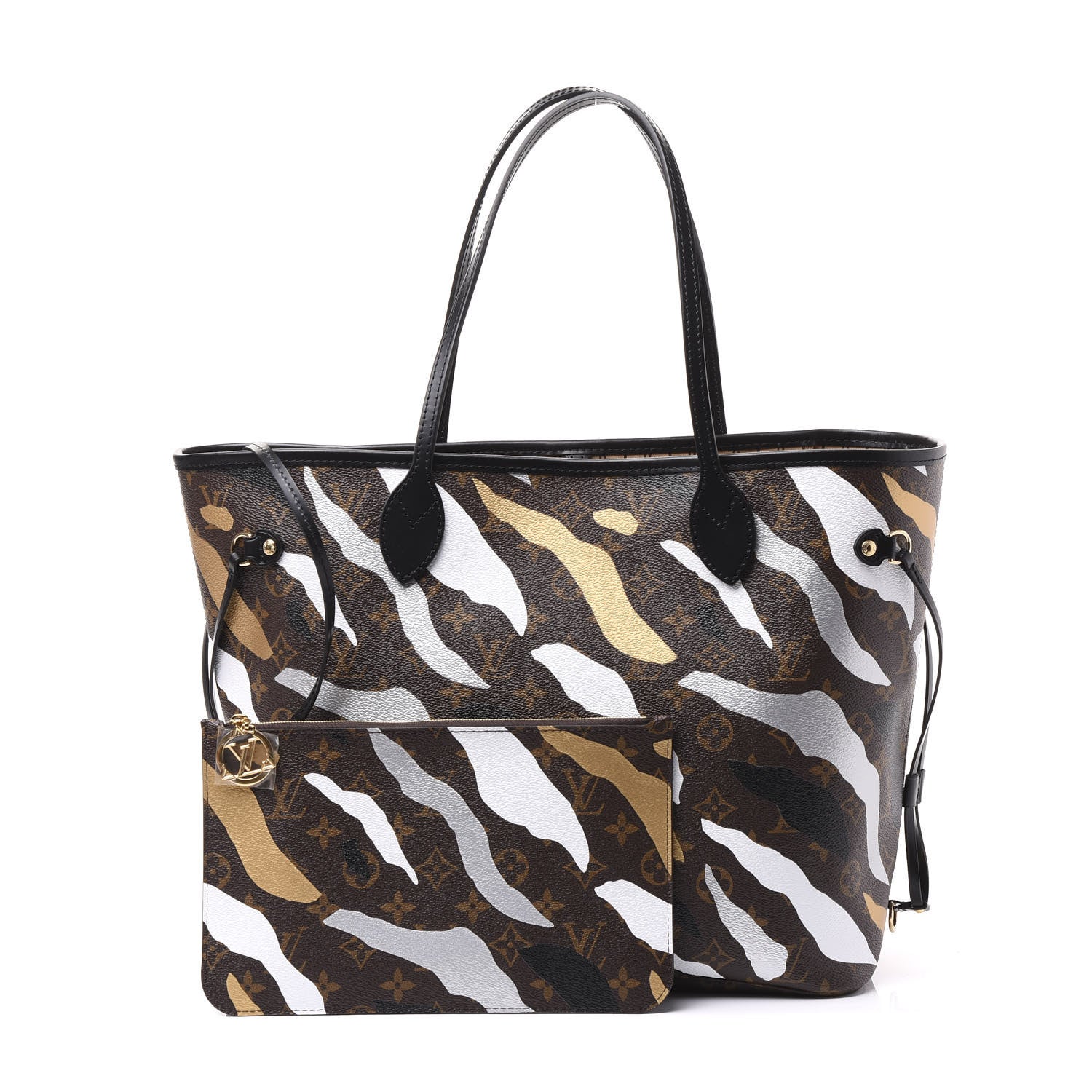 Louis Vuitton X LOL Monogram Neverfull MM Gold Silver 1 of 11