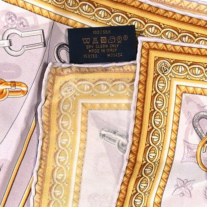 Louis Vuitton Silk Chains Square Scarf Pink 4 of 4