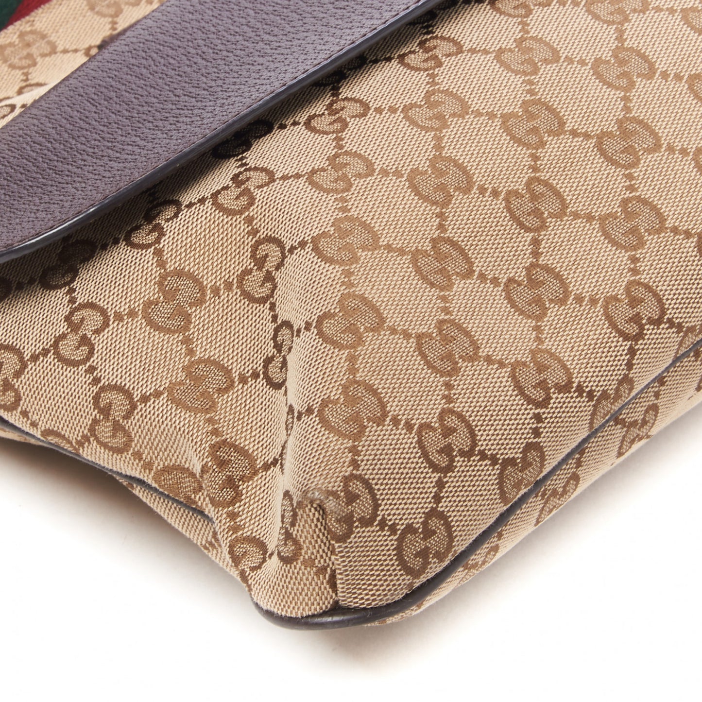 Monogram Signature Web Small Messenger Brown