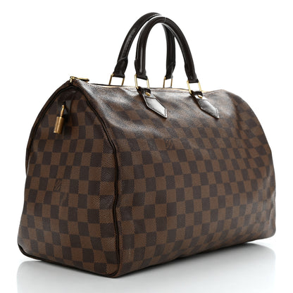 Louis Vuitton Damier Ebene Speedy 35 3 of 10