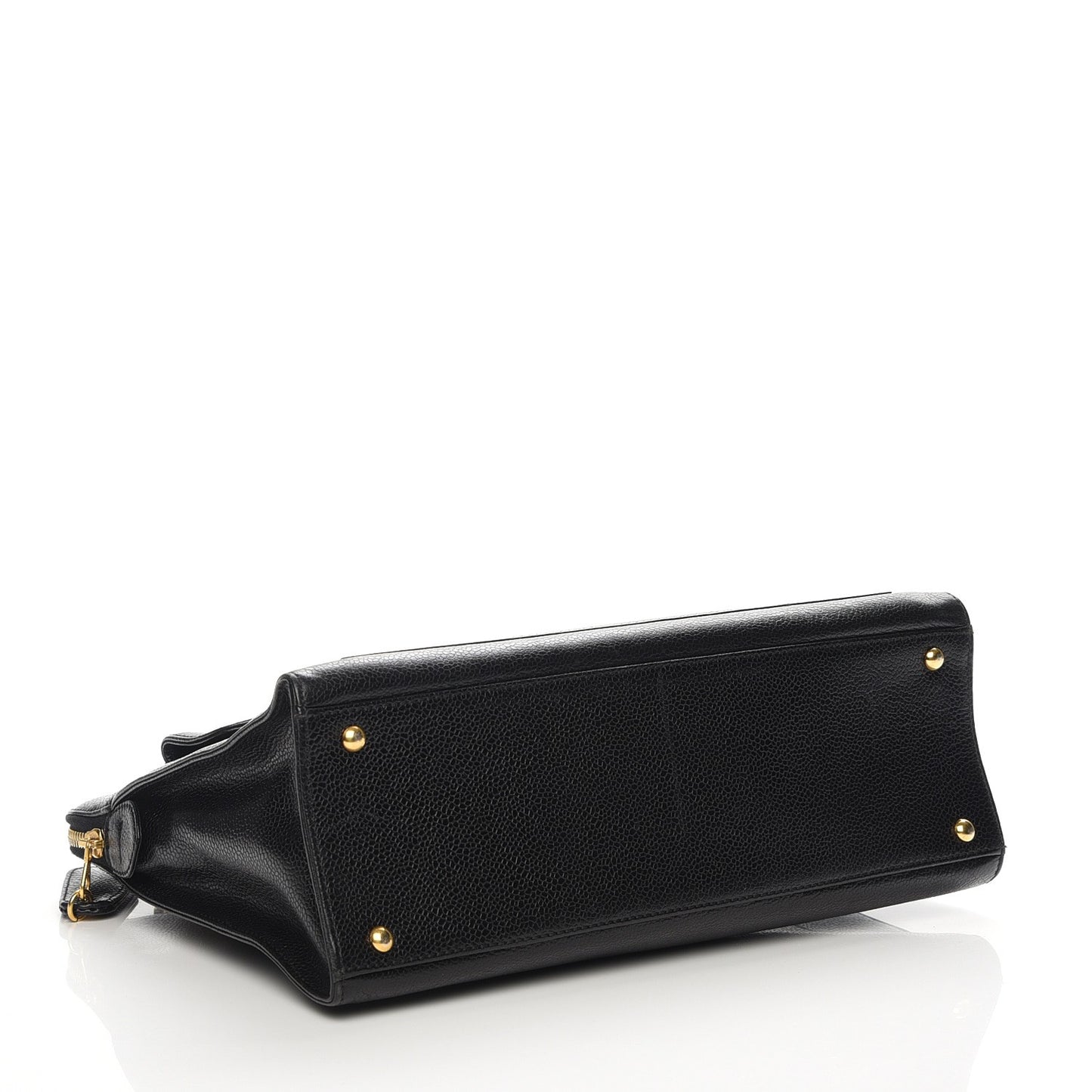 Caviar Flap Shoulder Bag Black