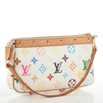 Louis Vuitton Monogram Multicolor Pochette Accessories White 3 of 9