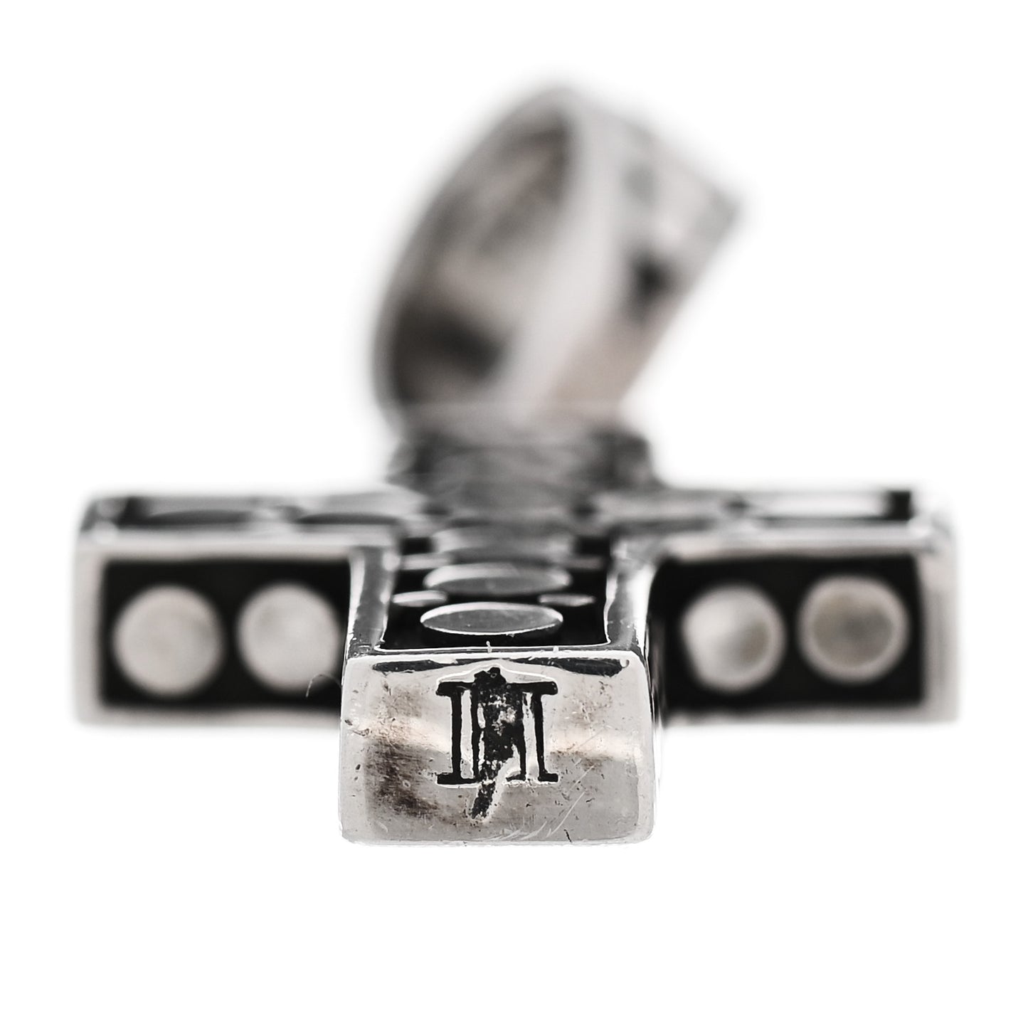 Sterling Silver Dot Cross Pendant