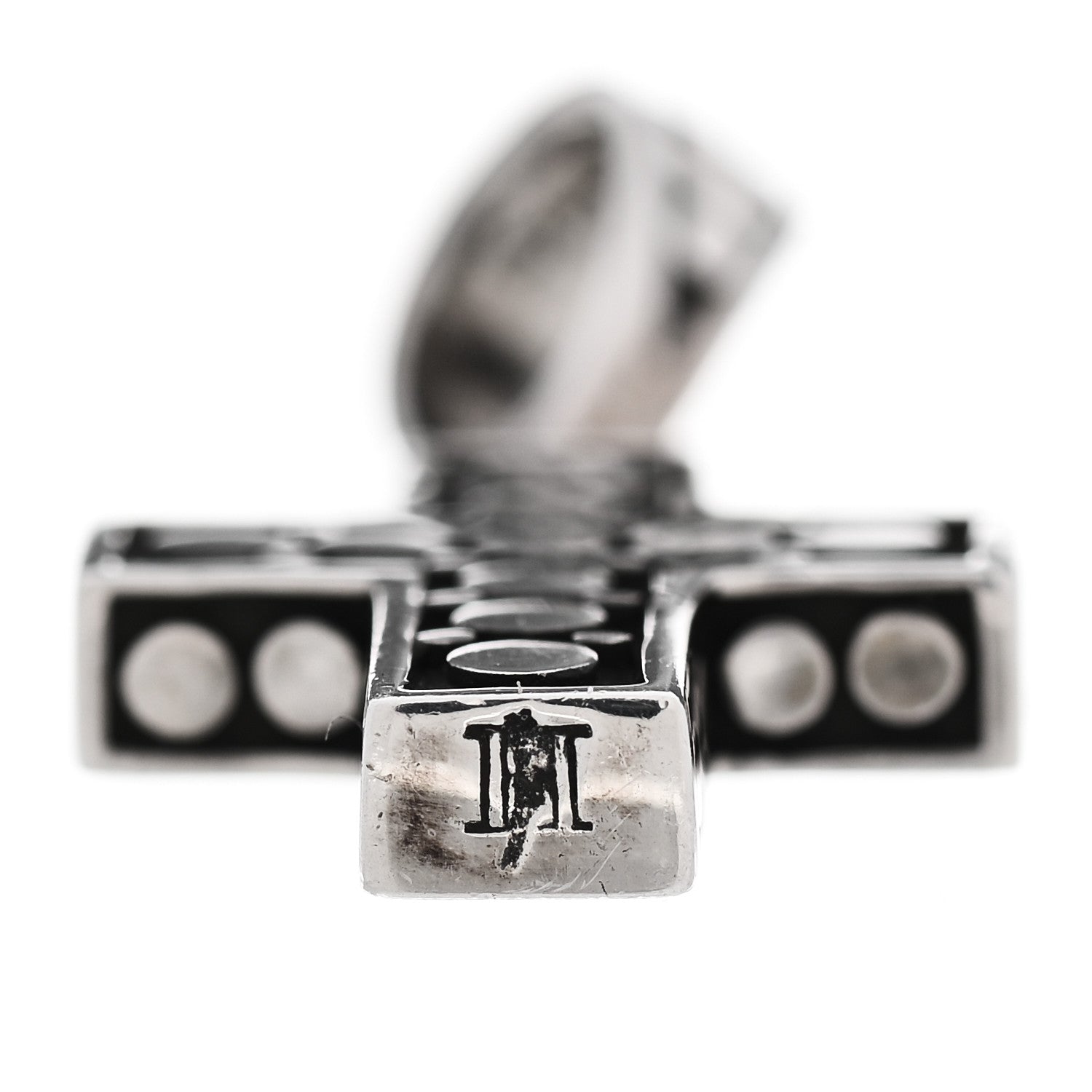 John Hardy Sterling Silver Dot Cross Pendant 4 of 4