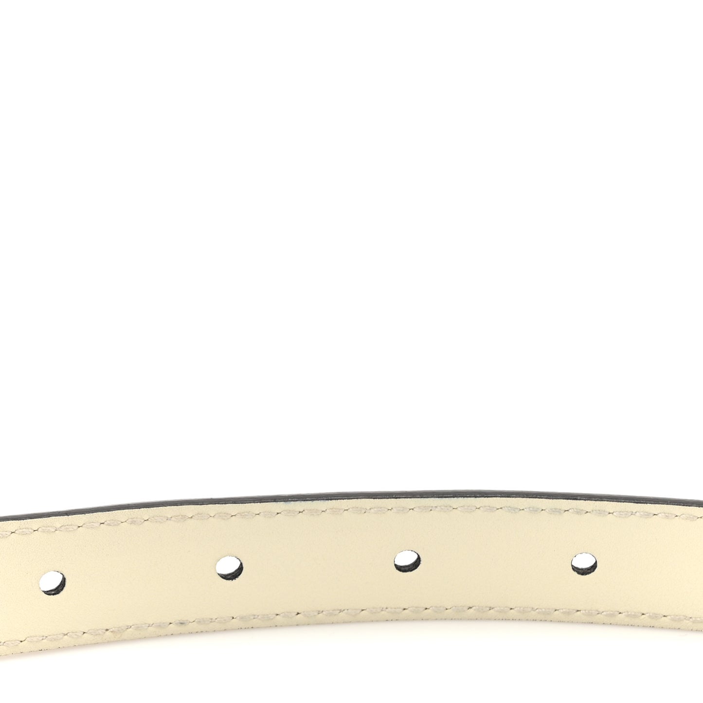 Plutone Calfskin Double G 20mm Belt 75 30 Mystic White