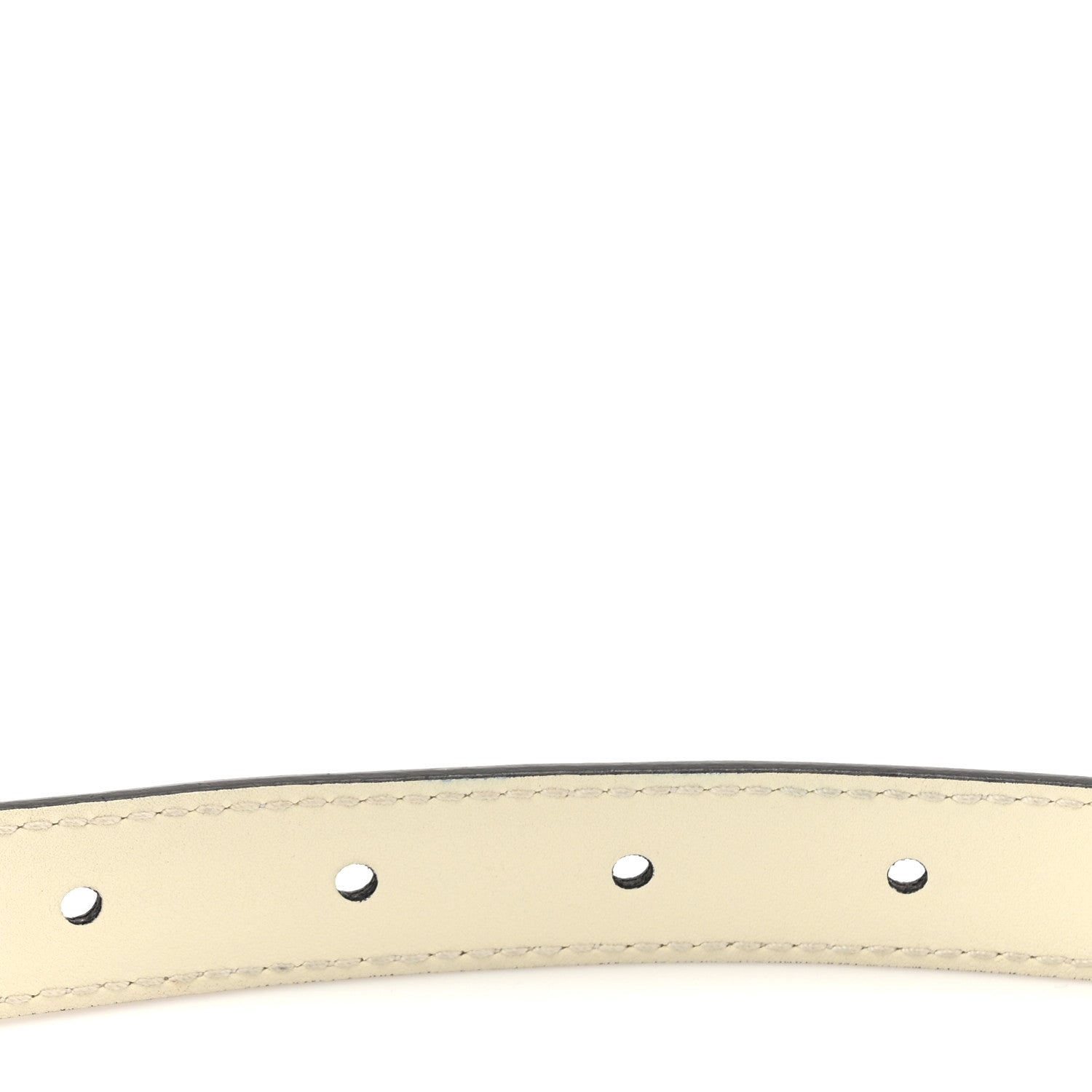 Gucci Plutone Calfskin Double G 20mm Belt 75 30 Mystic White 3 of 7