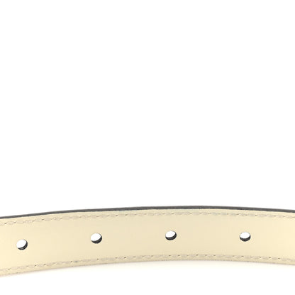Gucci Plutone Calfskin Double G 20mm Belt 75 30 Mystic White 3 of 7