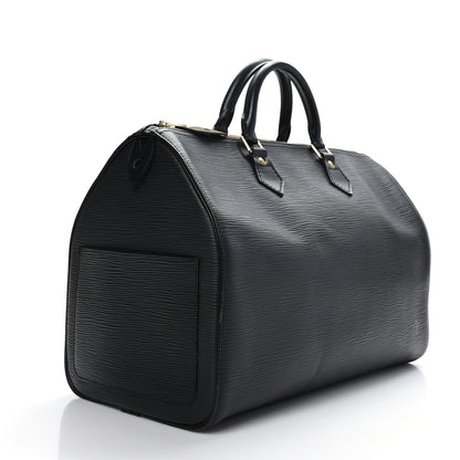 Louis Vuitton Epi Speedy 35 Black 3 of 11