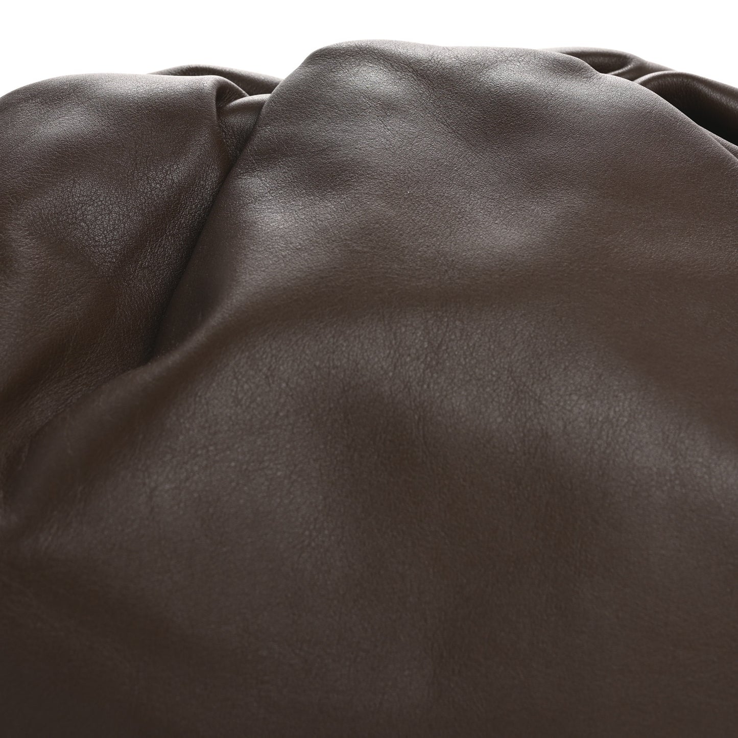 Smooth Butter Calf The Pouch Oversized Clutch Brownie