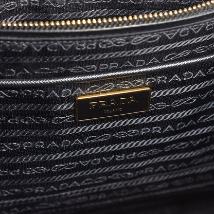 Prada Saffiano Lux Small Parabole Tote Black 6 of 8
