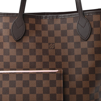 Louis Vuitton Damier Ebene Neo Neverfull MM Rose Ballerine 11 of 11