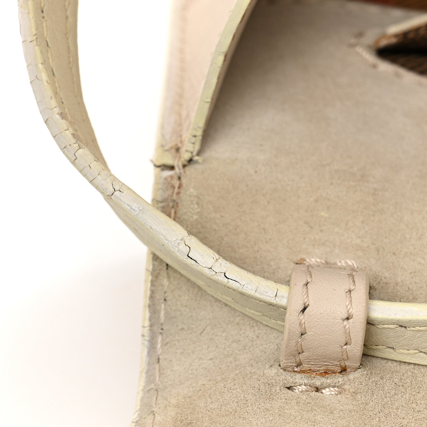 Burberry Derby Calfskin House Check Small Macken Crossbody Bag Limestone 13 of 15