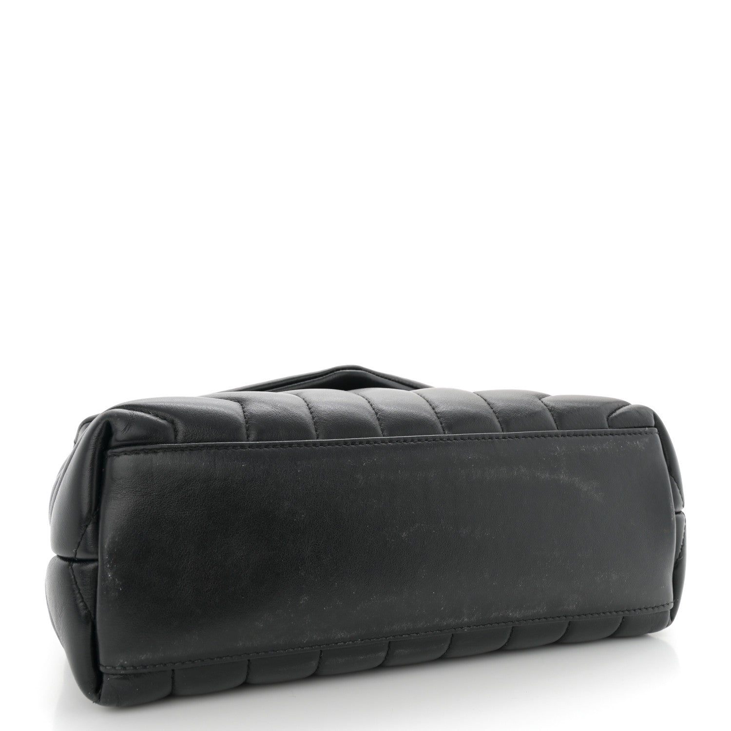 Saint Laurent Calfskin Y Quilted Monogram Small Loulou Chain Satchel Black 4 of 13