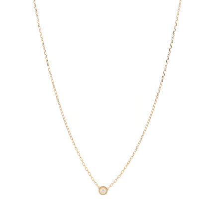 Cartier 18K Yellow Gold Diamond SM D'Amour Pendant Necklace 1 of 5