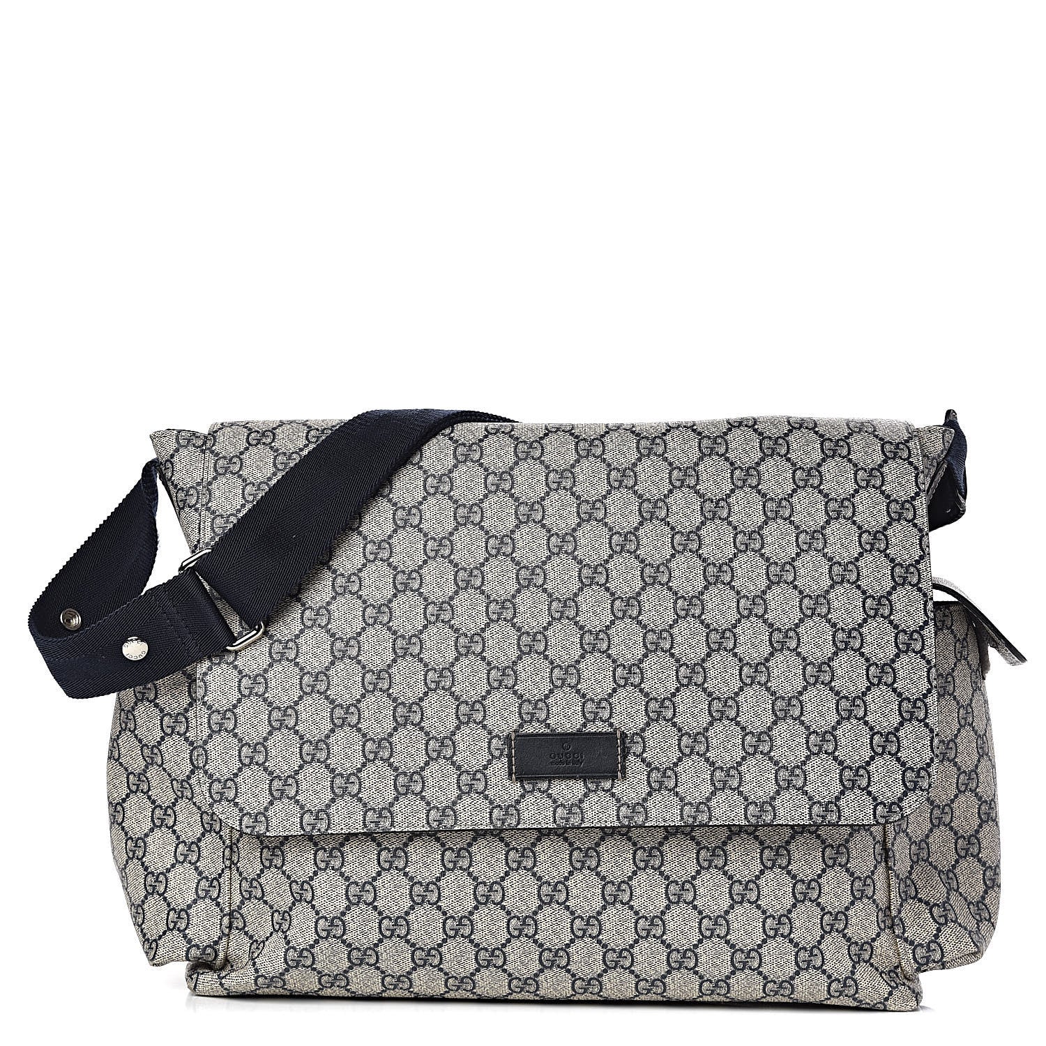 Gucci GG Plus Monogram Messenger Diaper Bag Navy 1 of 16