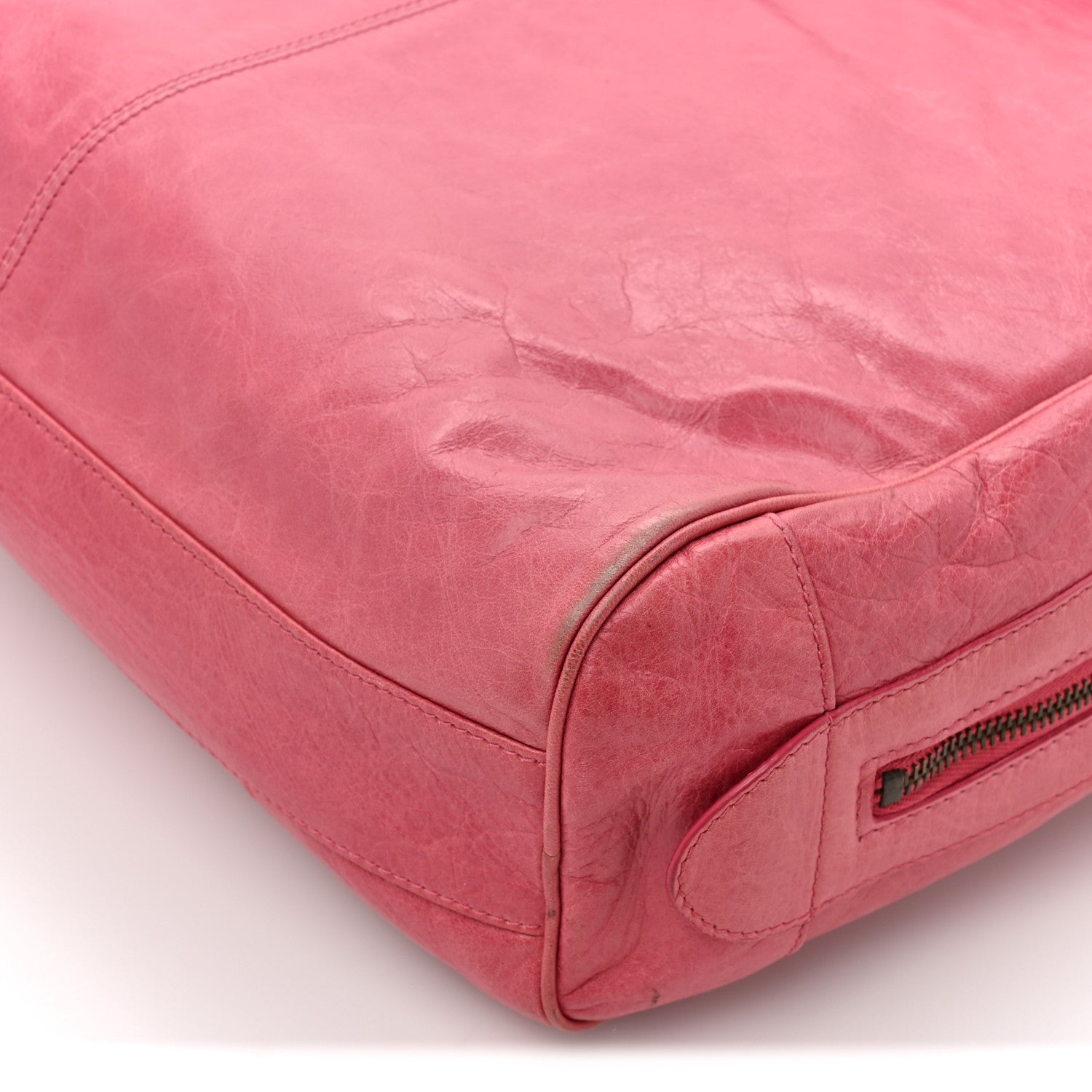 Balenciaga Agneau Classic Hardware Briefcase Tote Pivoine 14 of 17