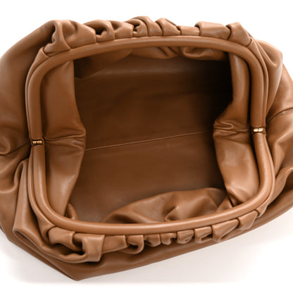Bottega Veneta Smooth Butter Calf The Pouch Oversized Clutch Teak 5 of 11