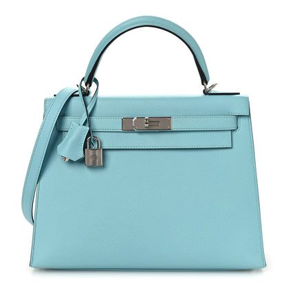Hermes Epsom Kelly Sellier 28 Bleu Atoll 1 of 13