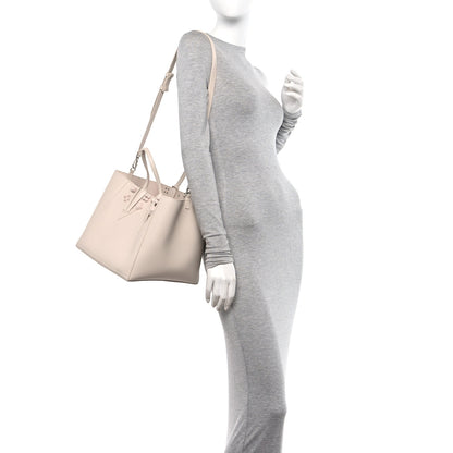Christian Louboutin Calfskin Empire Spike Studded Small Cabachic Tote Leche 2 of 11