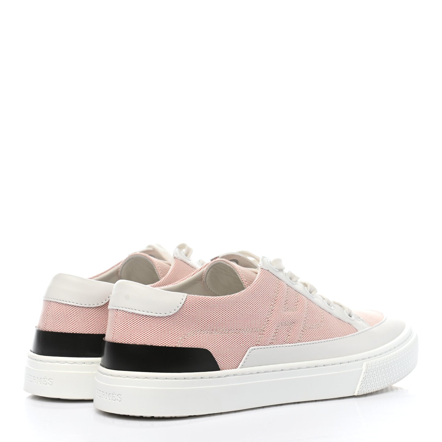 Canvas Calfskin Deep Sneakers 38 Framboise White
