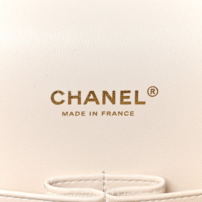 Chanel Caviar Quilted Maxi Double Flap White 6 of 10