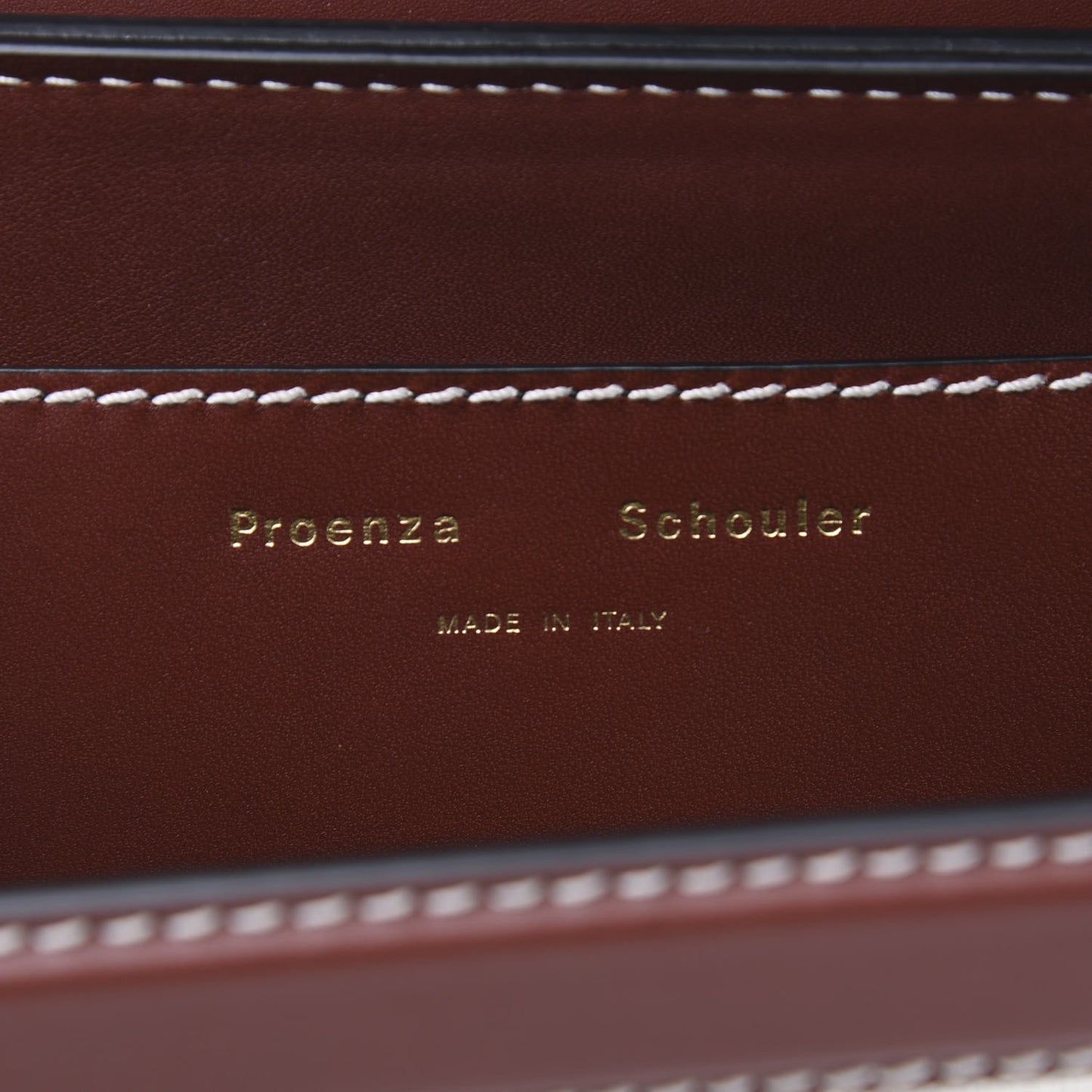 Canvas Snakeskin PS11 Small Saddle Bag Ecru Russet