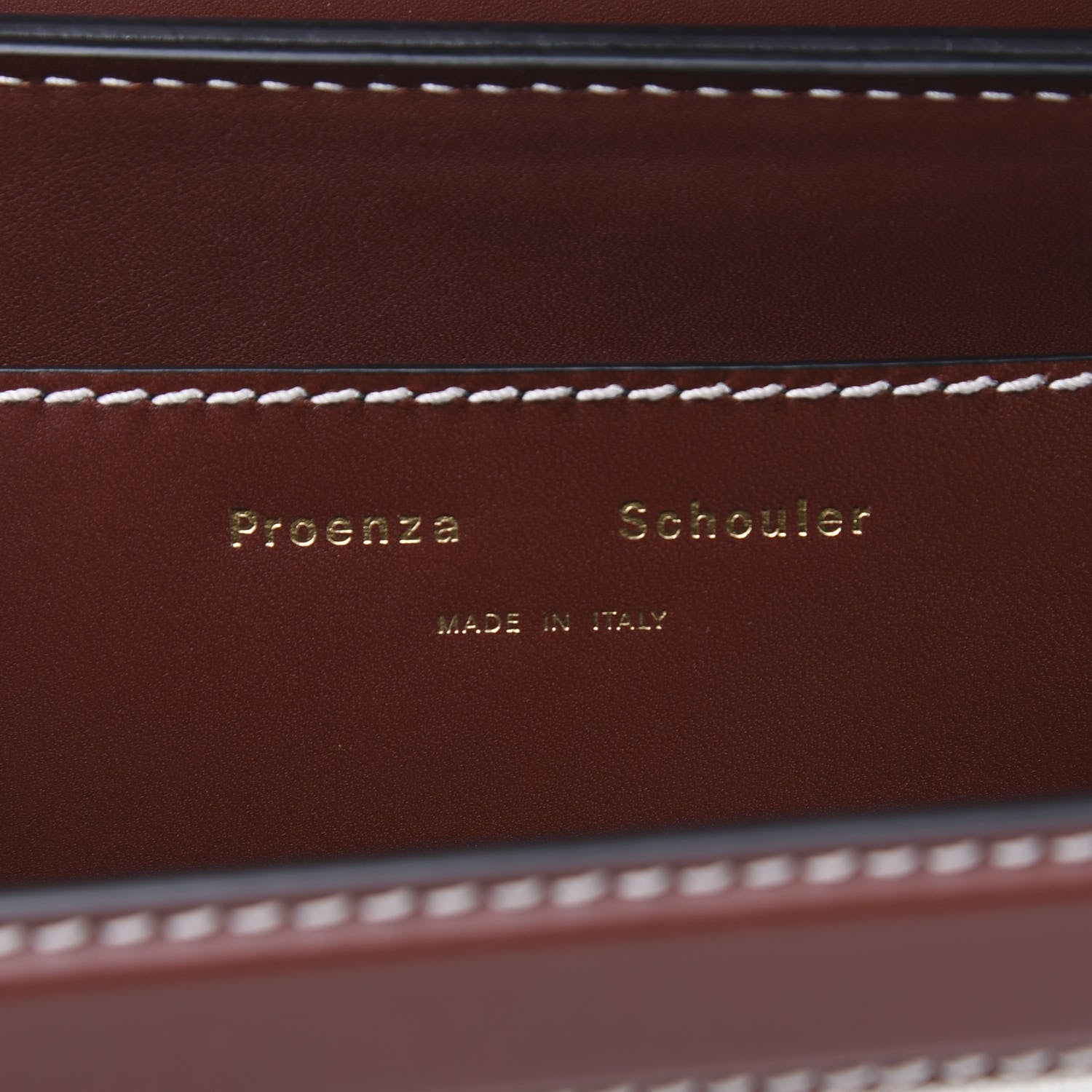 Proenza Schouler Canvas Snakeskin PS11 Small Saddle Bag Ecru Russet 6 of 9