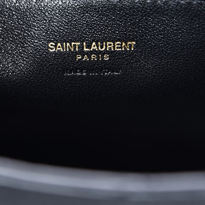 Saint Laurent Python Calfskin Embossed Monogram Baby Cabas Black 6 of 9