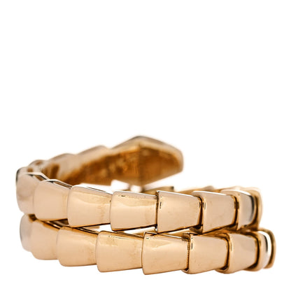 Bulgari 18K Yellow Gold Diamond Serpenti Viper Wrap Ring M 3 of 6
