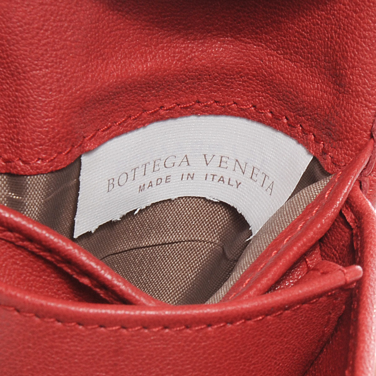 Nappa Intrecciato Mens Wallet Red