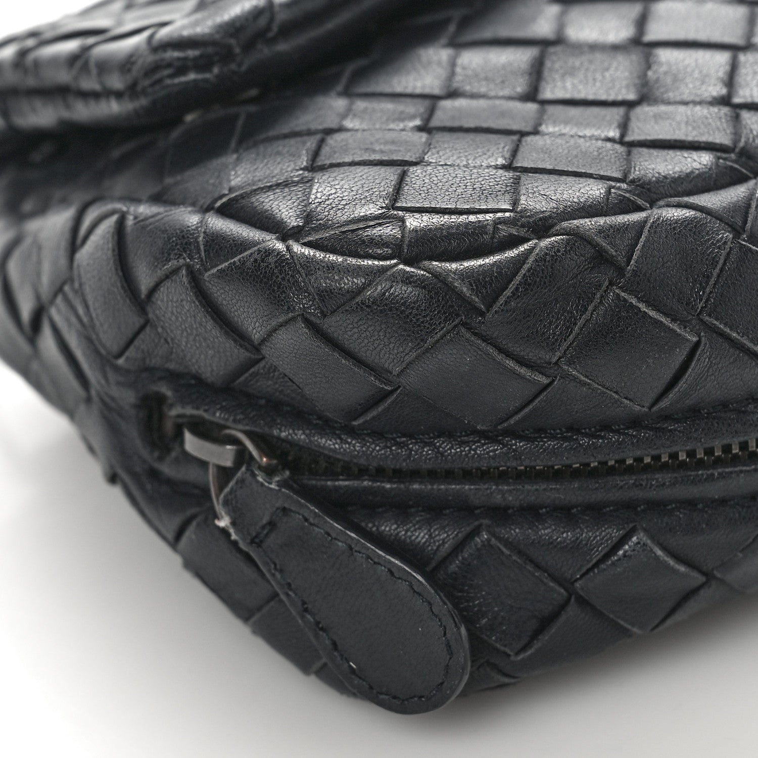 Bottega Veneta Nappa Intrecciato Mini Chain Messenger Black 9 of 12