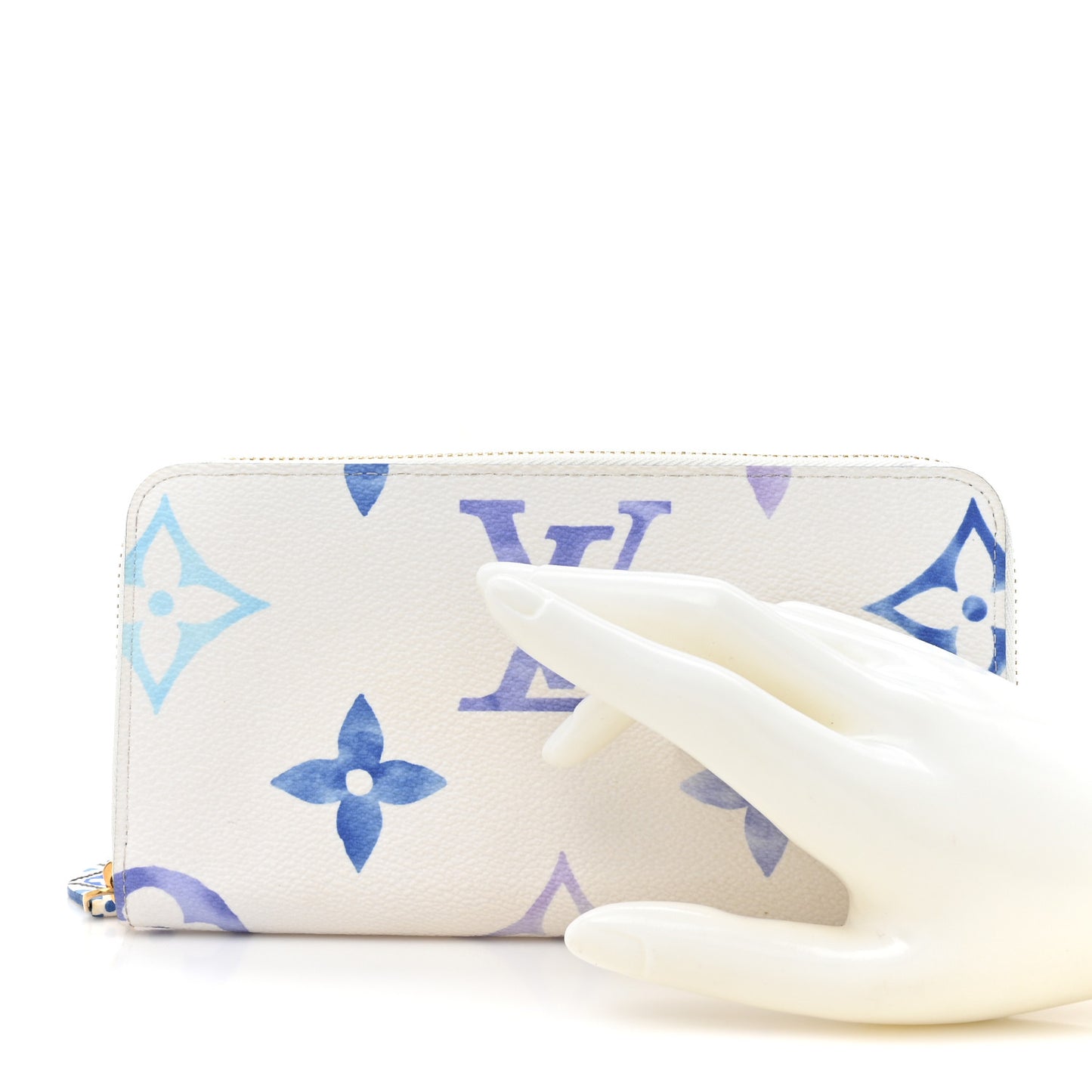 Monogram Giant By The Pool Zippy Wallet Resort Blue