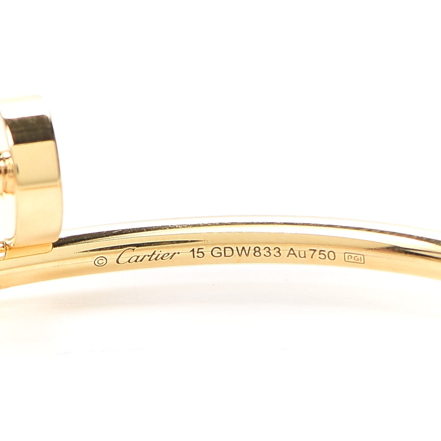 18K Yellow Gold Small Juste Un Clou Bracelet 15