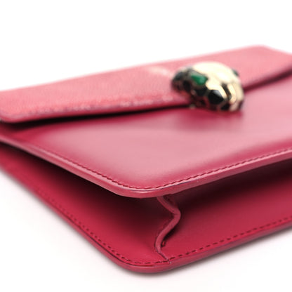 Bulgari Calfskin Galuchat Serpenti Forever Crossbody Bag Pink 8 of 11