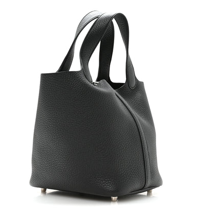 Hermes Taurillon Clemence Picotin Lock 18 PM Black 2 of 12