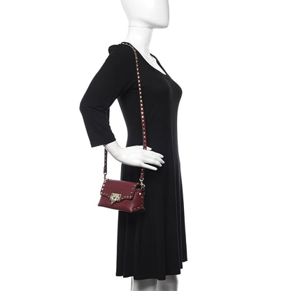 Valentino Garavani Pebbled Calfskin Mini Rockstud Crossbody Bag Rubin 2 of 10