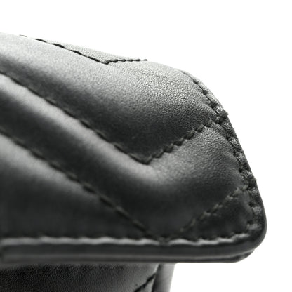 Gucci Calfskin Matelasse Super Mini GG Marmont Shoulder Bag Black 11 of 11