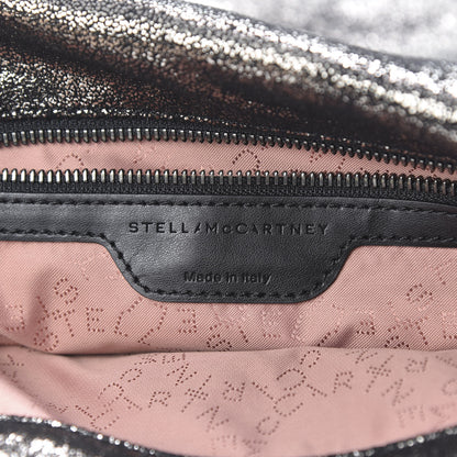 Stella McCartney Chamois Shiny Dotted Falabella Fold Over Tote Ruthenium 6 of 10