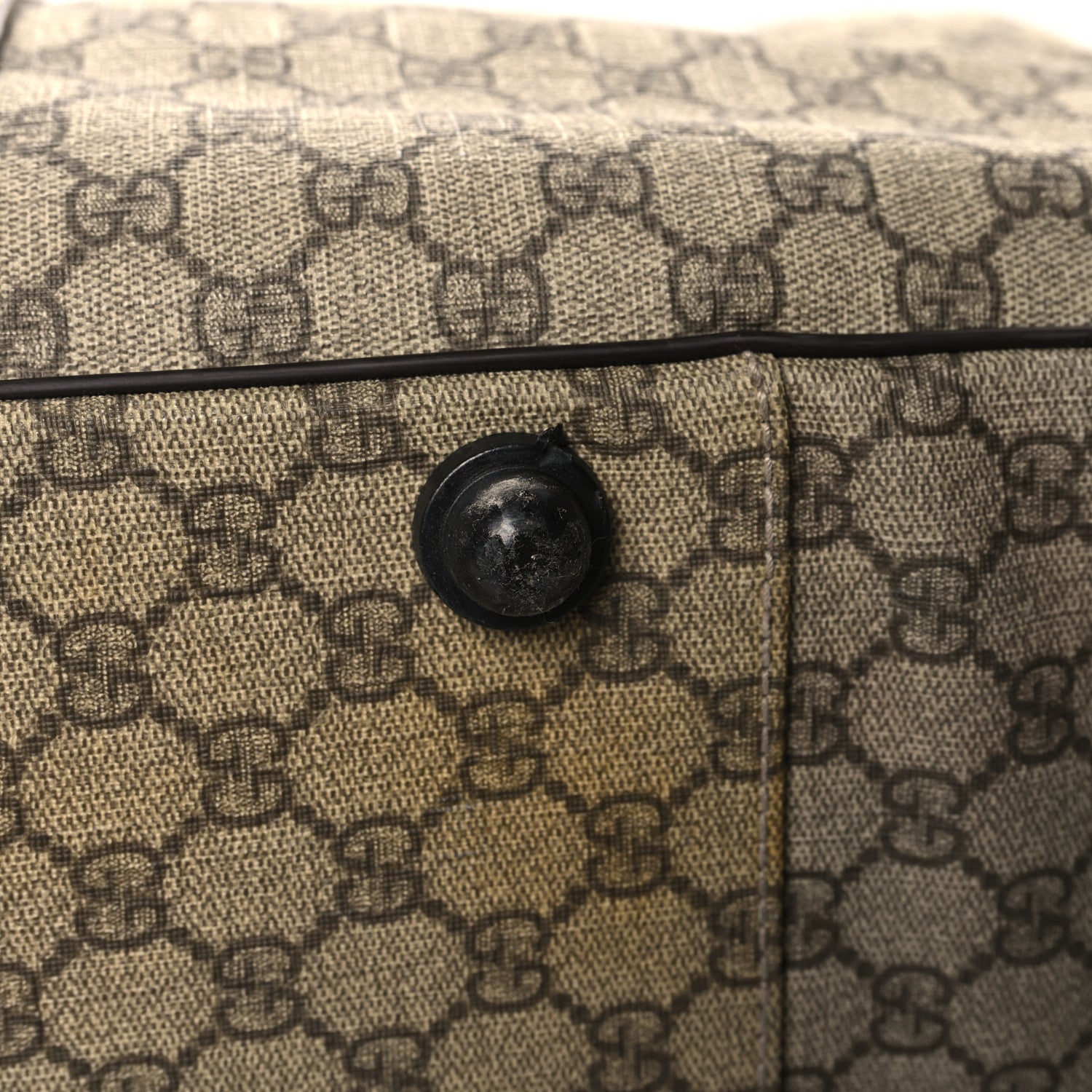 Gucci GG Plus Monogram Large Carry On Duffle Trolley Brown 12 of 14