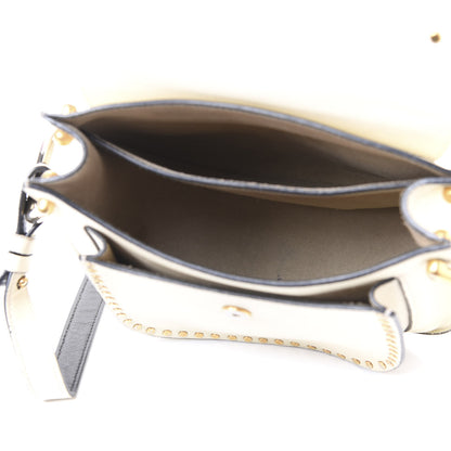 Chloe Calfskin Small Hudson Shoulder Bag Lace White 4 of 11