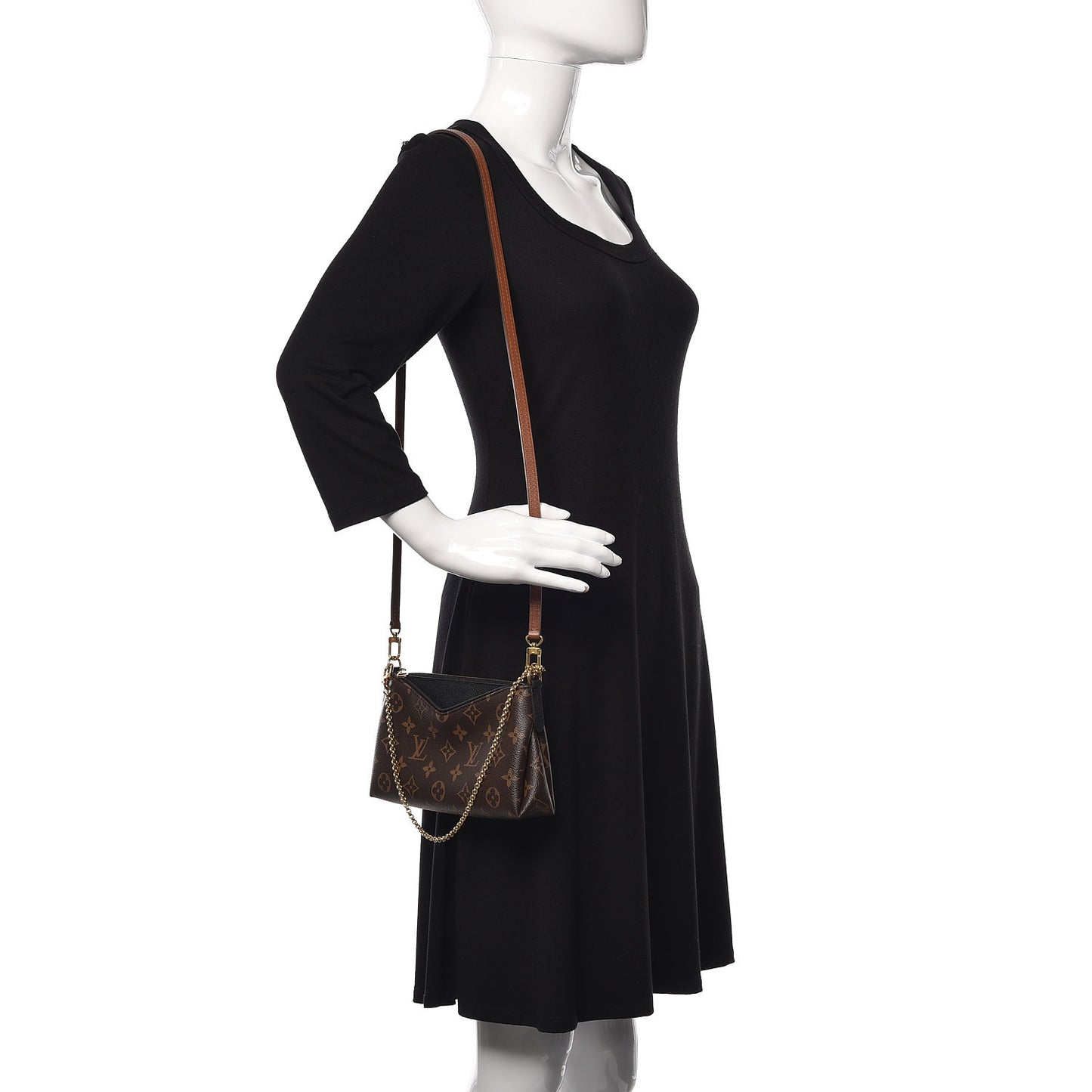 Monogram Pallas Clutch Black