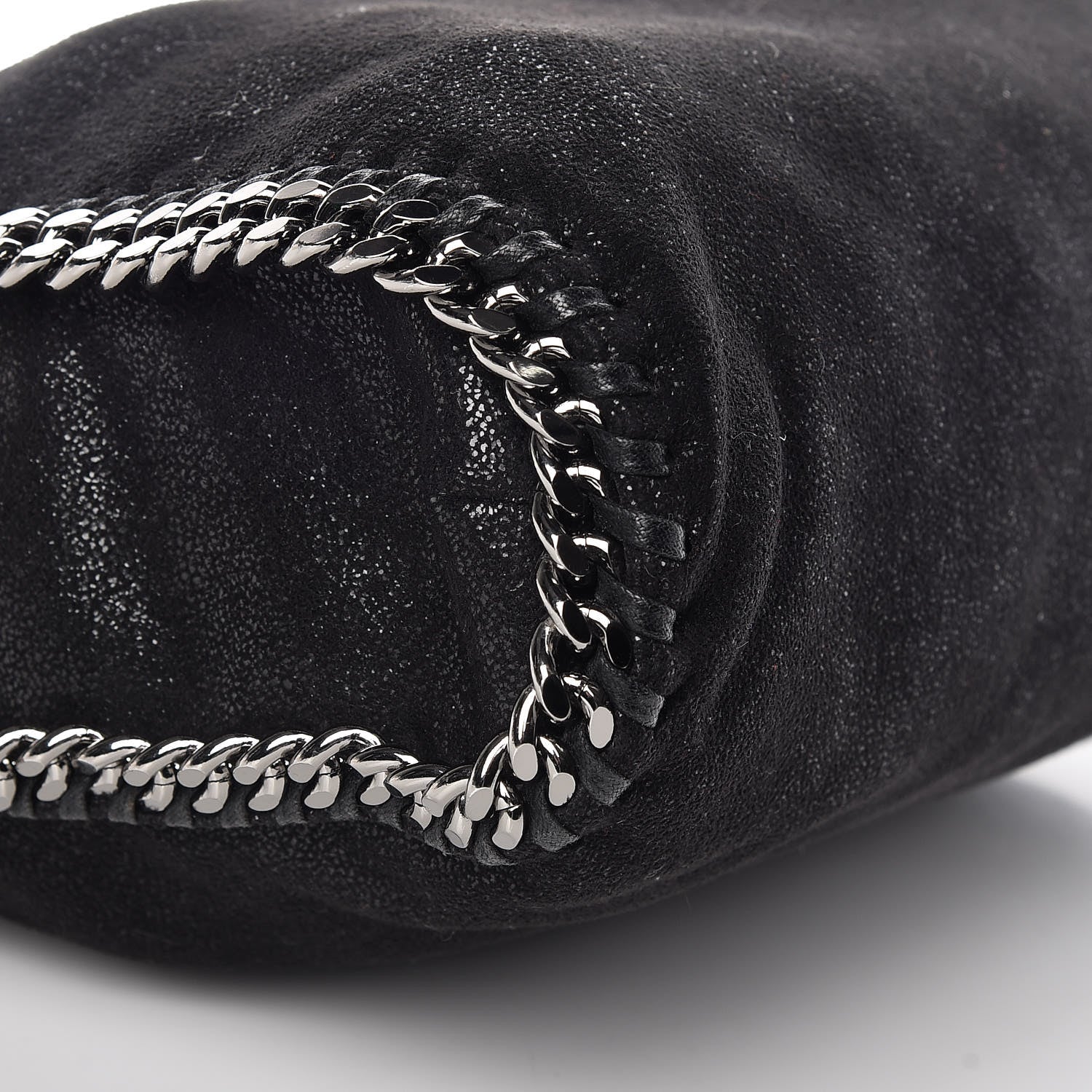 Stella McCartney Shaggy Deer Falabella Fold Over Tote Black 9 of 10