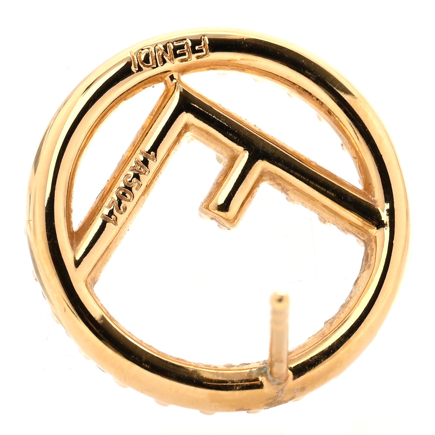 Metal Crystal F is Fendi Earrings Gold