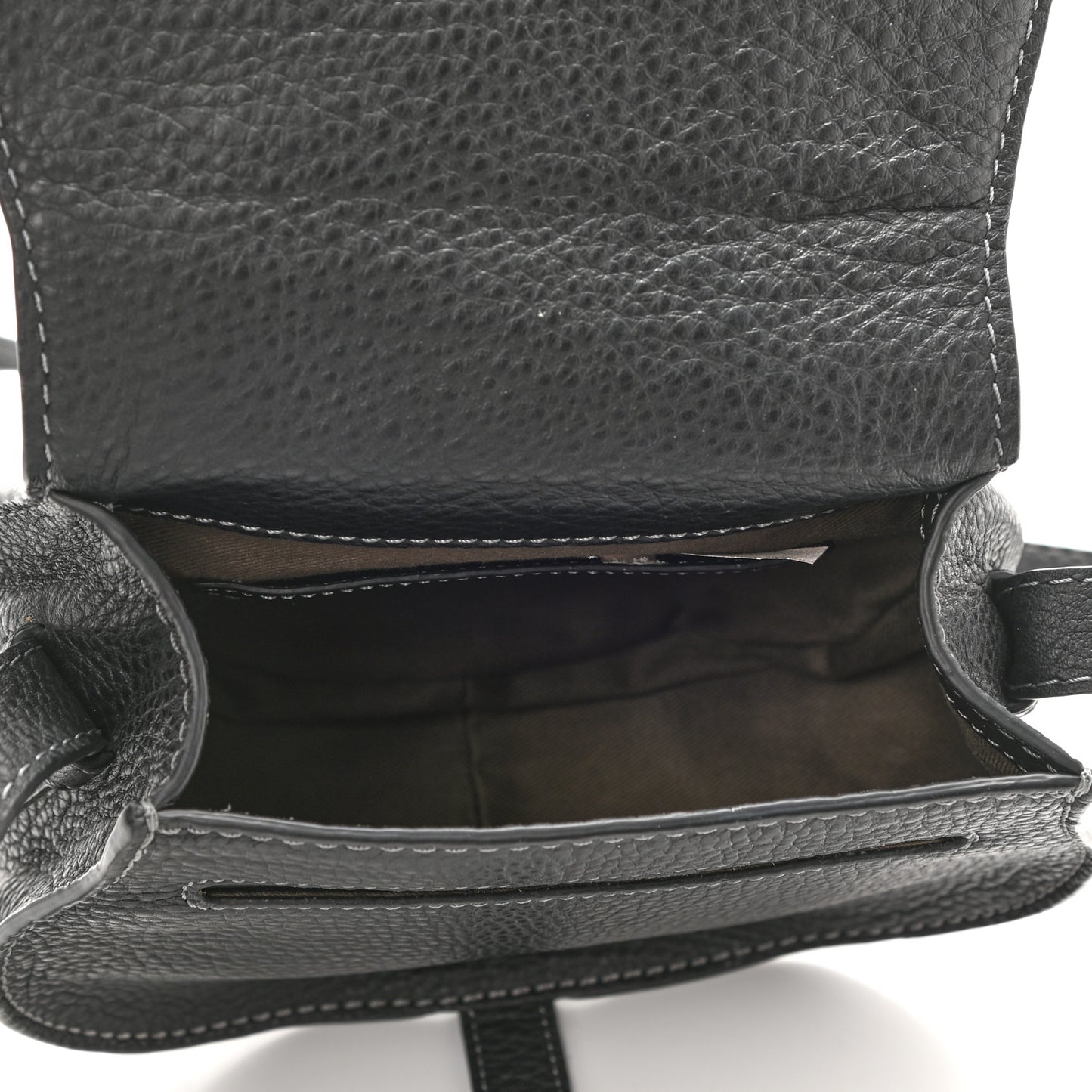 Calfskin Mini Marcie Round Crossbody Bag Black