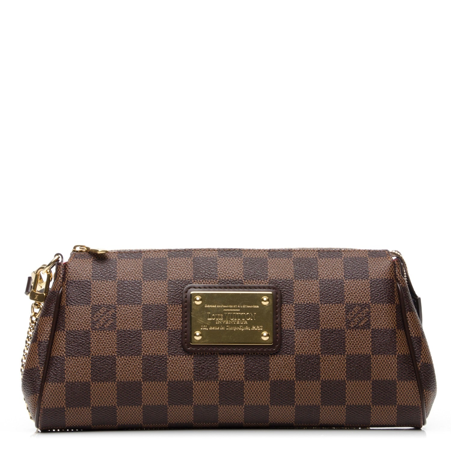 Louis Vuitton Damier Ebene Eva Clutch 1 of 8