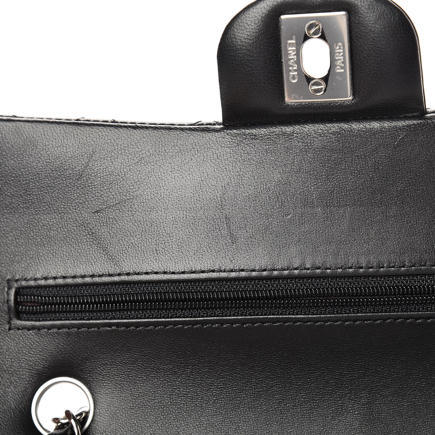 Chanel Lambskin Quilted Small Double Flap Black 11 of 14