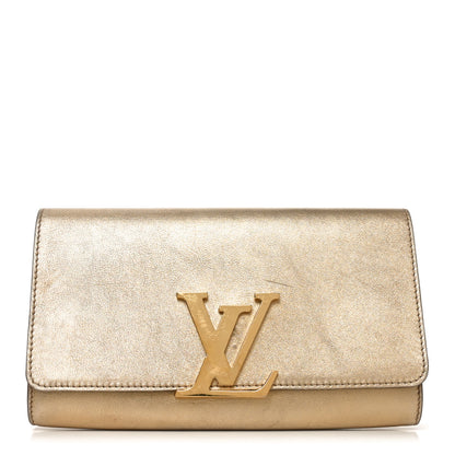 Louis Vuitton Calfskin Neo Sobe Louise EW Clutch Gold 1 of 9
